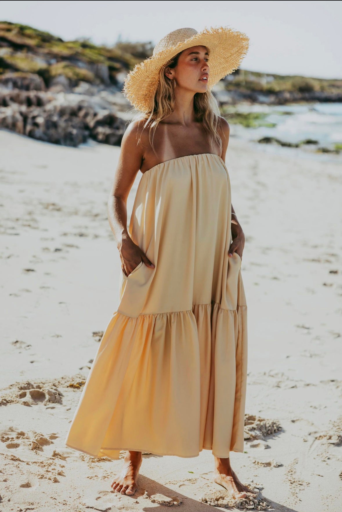 Lemon mimosa dress