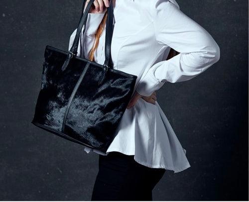 Sarah- Cowhide tote bag