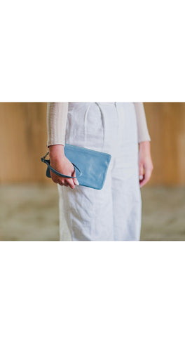 The Millie - leather cowhide clutch purse