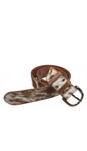 Sal- (WIDE) leather cowhide belt
